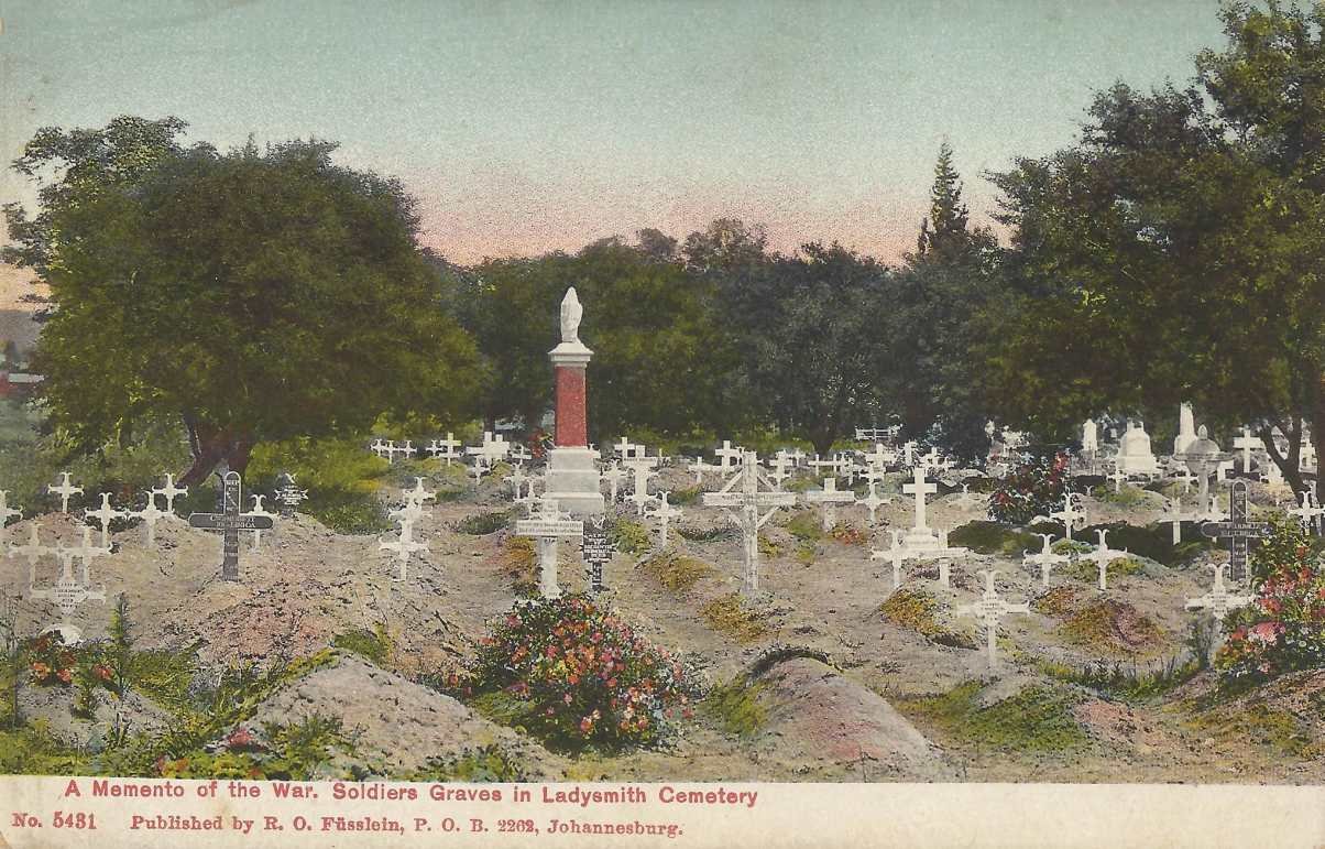 A momento of the War. Soldiers graves in Ladysmith Cemetery