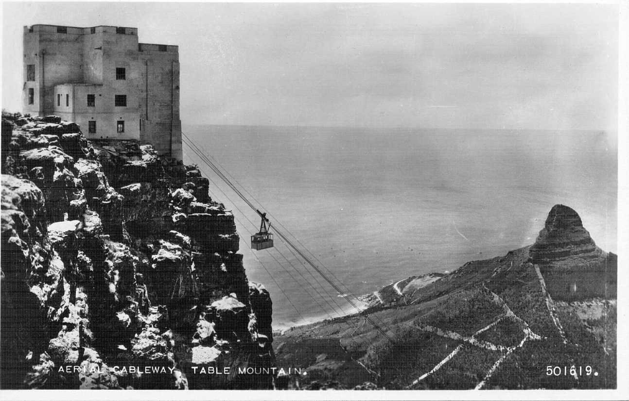 Kabelspoor.Tafelberg.Kaapstad.1954