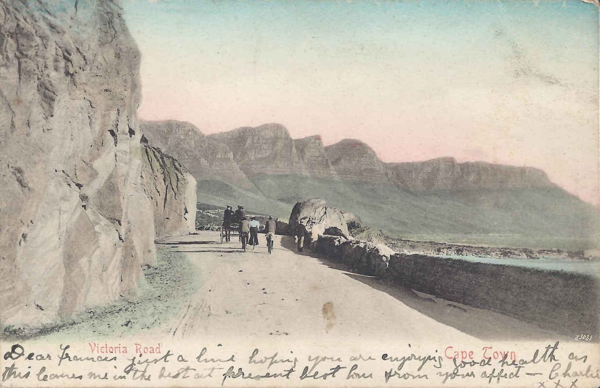 Victoria Road, Cape Town, postal cancellation 1905