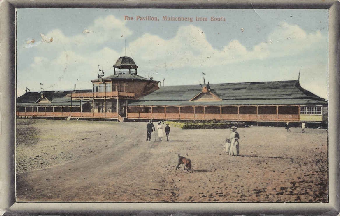 Muizenberg, the Pavillion from South, postal cancellation 1912