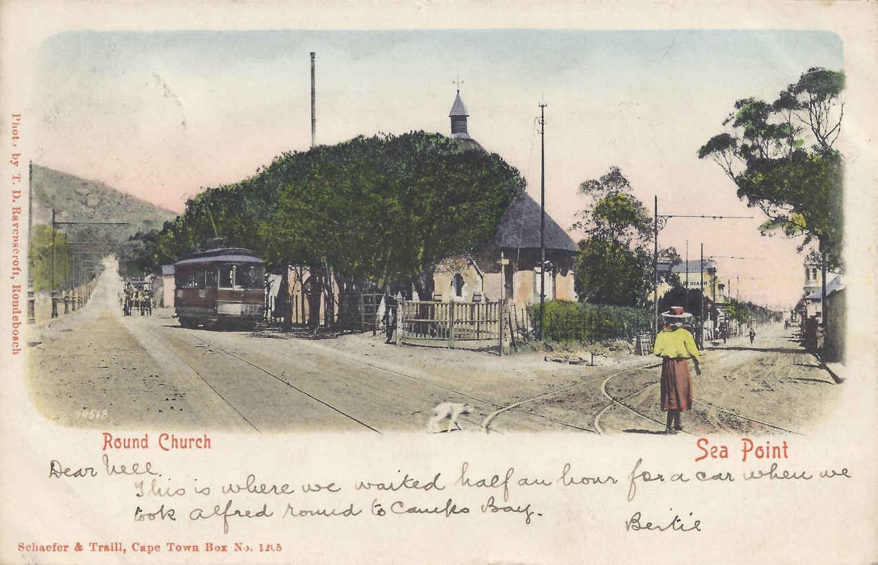 The Round Church, Sea Point, postal cancellation 1904