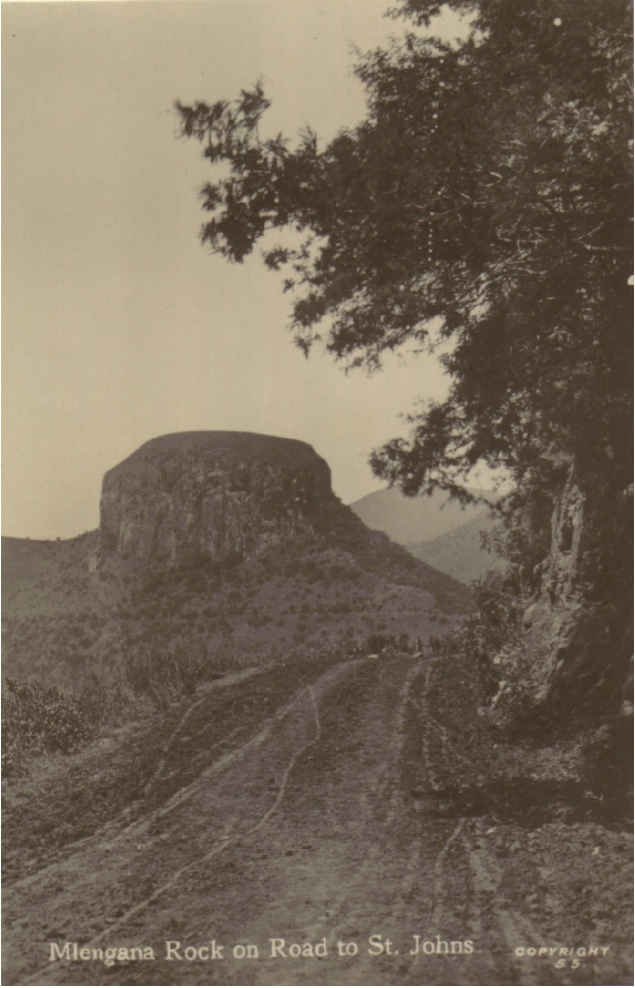 Mlengana Rock on road to St Johns