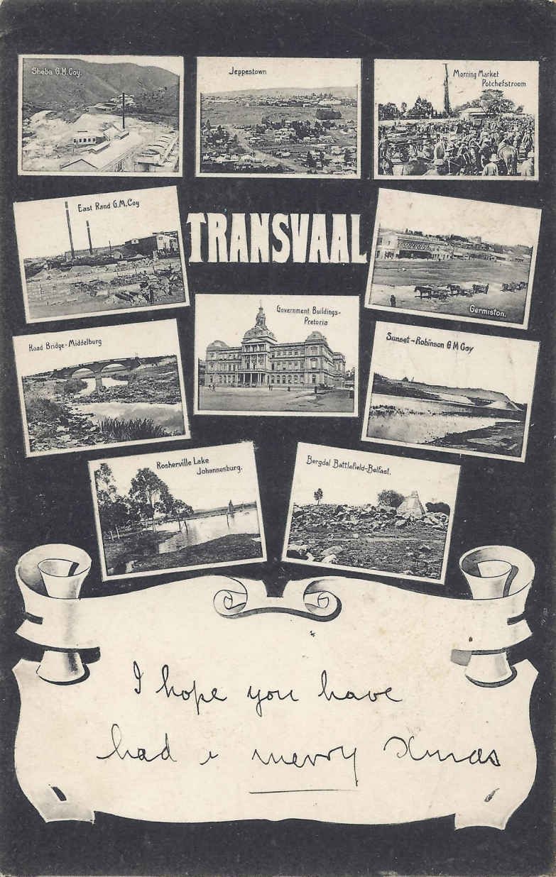 Transvaal overview, postal cancellation 1907