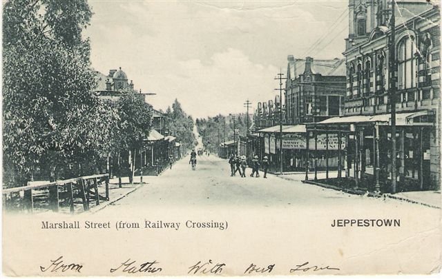 Johannesburg, Marshall Str from railway Crossing Jeppestown