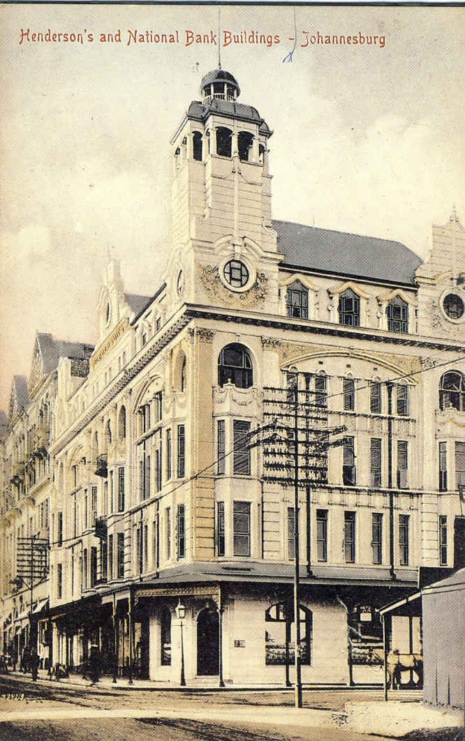 JOHANNESBURG Henderson's &amp; National Bank  1