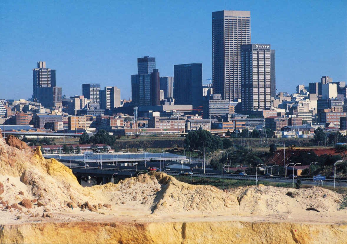View of Johannesburg from Gold Mine Dumps