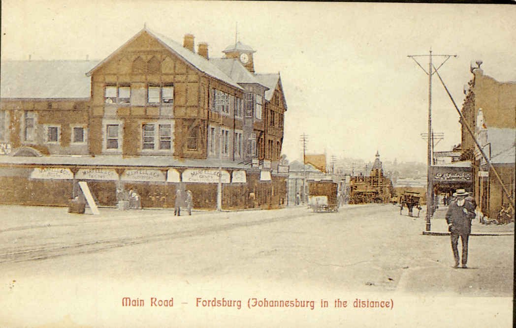 Johannesburg Fordsburg Main Road (Jhb in the distance)