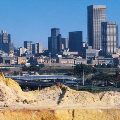 View of Johannesburg from Gold Mine Dumps