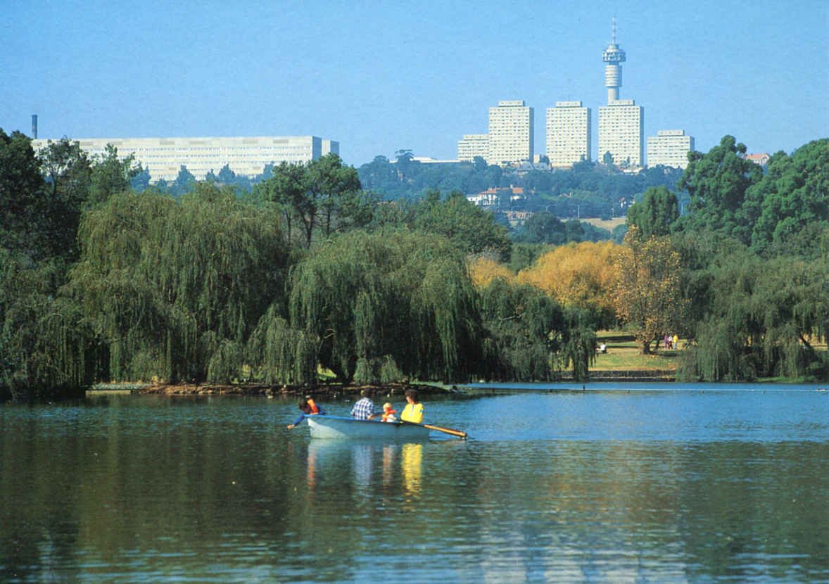 Johannesburg General Hospital from Zoo Lake