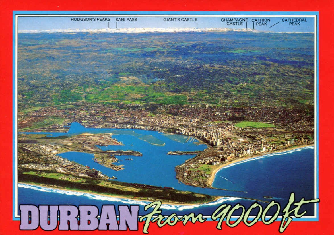 Durban from 9000ft