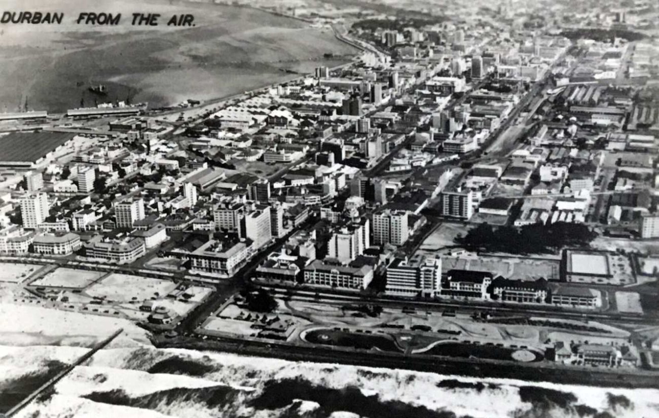 Durban from the air around early 1950's