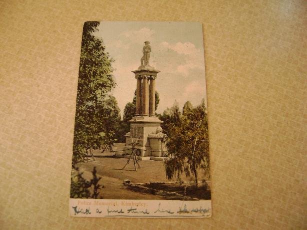 POLICE MEMORIAL KIMBERLEY 1908