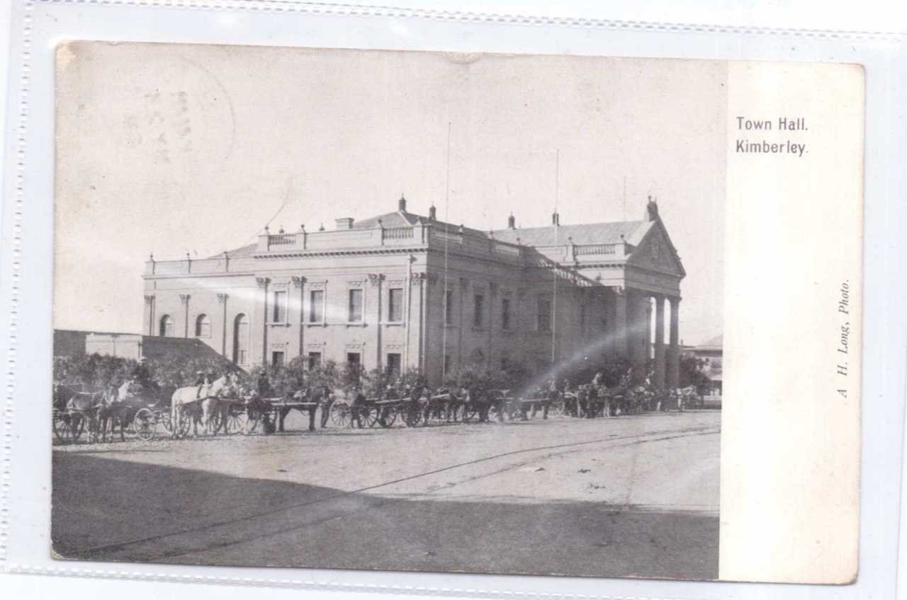 Kimberley Town Hall, Cape, South Africa c1908