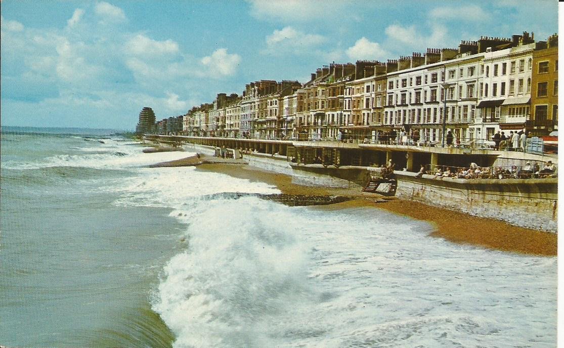 Hastings, St. Leonards-on-Sea, Rough Sea, Eversfield Place
