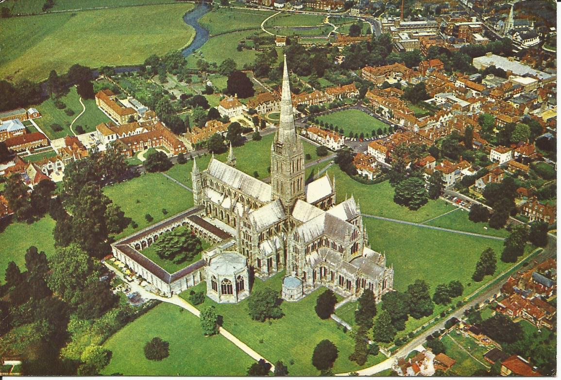 Salisbury, Aerial view &amp; The Cathedral