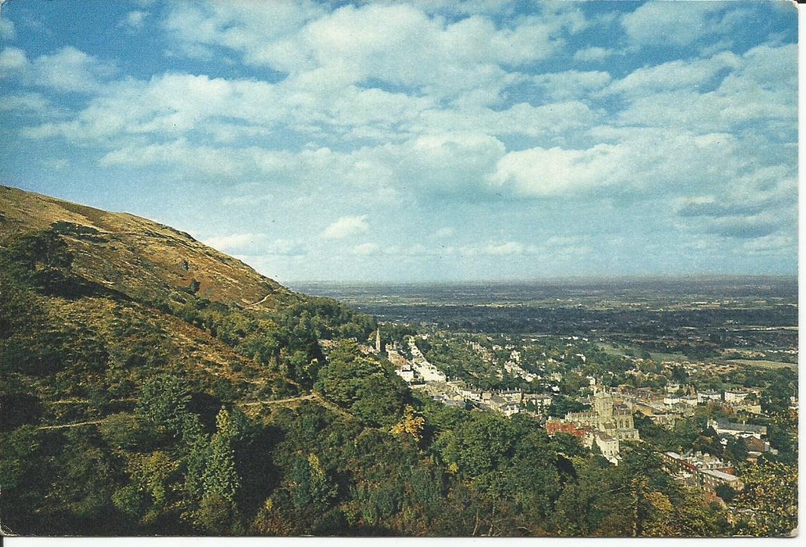 Worcestershire, Great Malvern from The Hills