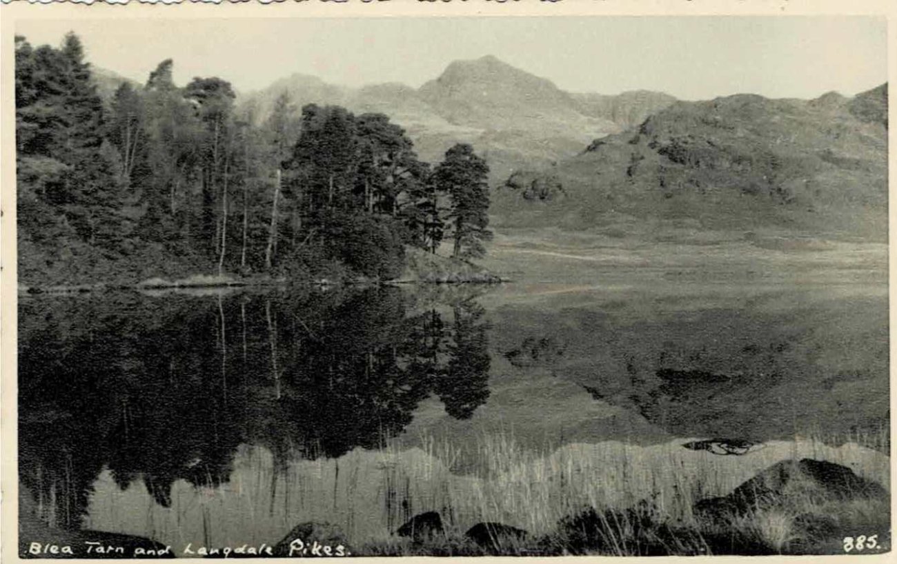 Blea Tarn and Langdale Pikes, England