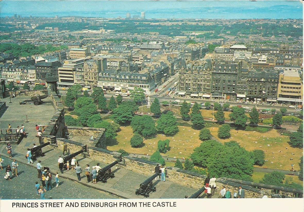 Edinburgh, Princes Street and Edinburgh from the Castle