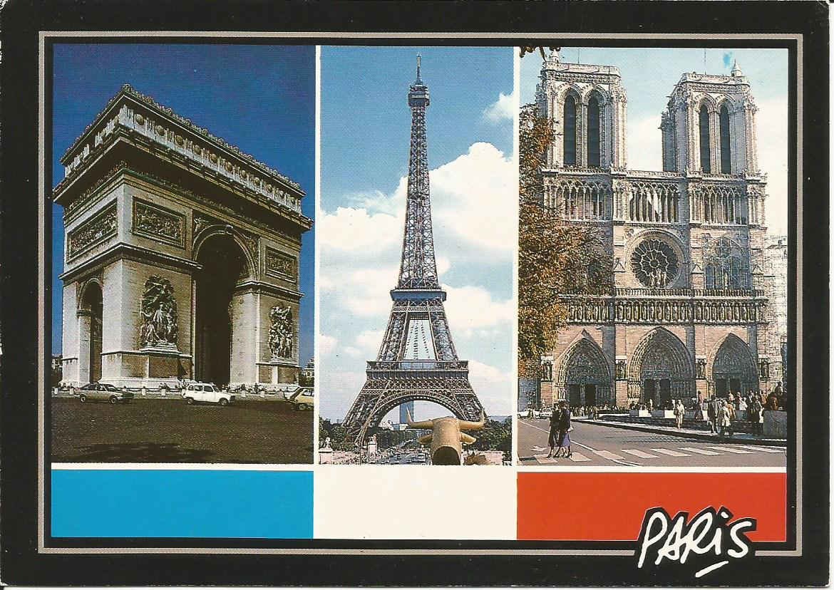 Parys_ L_Arc de Triomphe - La Tour Eiffel - Notre-Dame