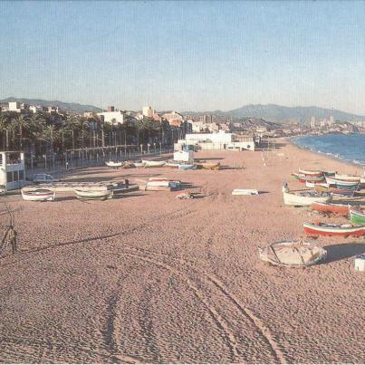 Badalona_ View along the beach
